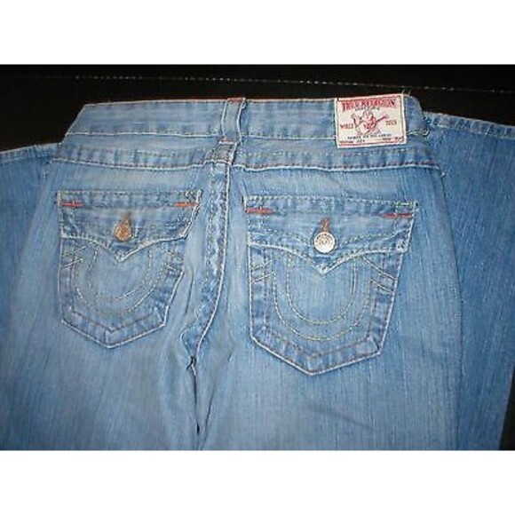 New Womens True Religion Joey Jeans 29 Distressed Ripped 100% Cotton USA Destroy - Picture 5 of 6